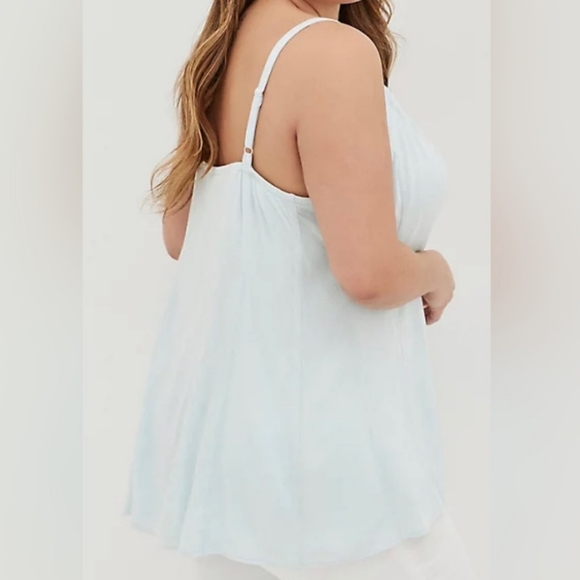 NWT Torrid Mint Challis Fit And Flare Tank Size 1X - Picture 2 of 5